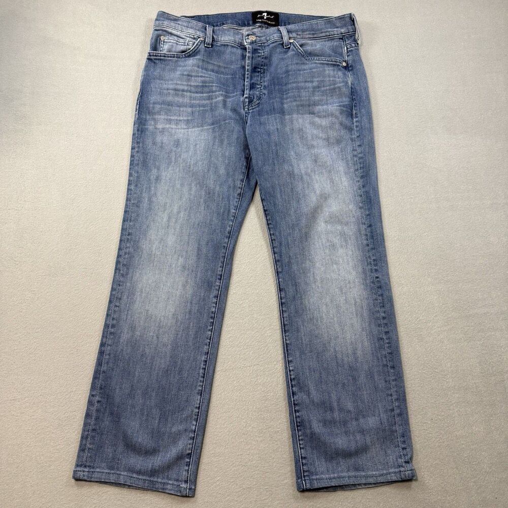 7 For All Mankind Standard Luxe Performance Men’s Jeans Light Wash 36x32